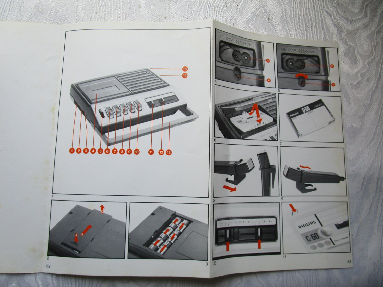 Philips n2220 popular cassette recorder